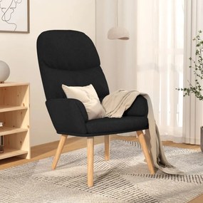 Sedia Relax Nera İn Tessuto /