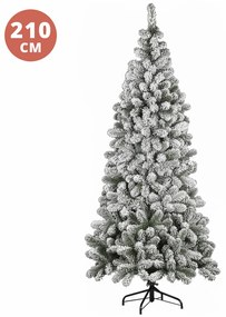 Albero Natale 210 cm innevato Kenya