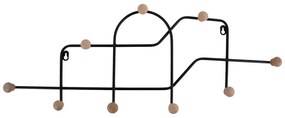 Attaccapanni da parete nero in metallo 71 cm Maze – PT LIVING