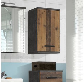 Mobile bagno sospeso VENOM antracite/marrone