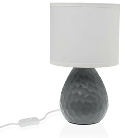 Lampada da tavolo Versa Grigio Bianco Ceramica 40 W 15,5 x 27,5 cm