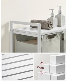 Cesto per il bucato REX bianco