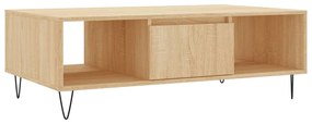 Tavolino da salotto rovere sonoma 104x60x35cm legno multistrato