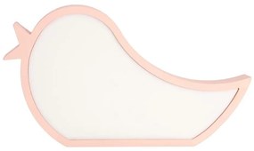 Lampada da tavolo LED per bambini BIRD LED/12W/230V rosa