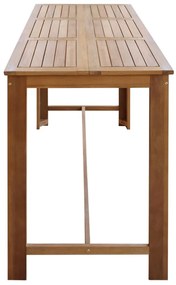Tavolo da bar in legno massello di acacia 150x70x105 cm