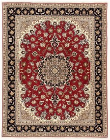 Tabriz Tappeto 190x150 (Iran) Annodato A Mano