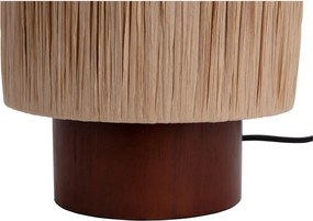 Lampada da tavolo in colore naturale con paralume in carta (altezza 28,5 cm) Sheer - Leitmotiv