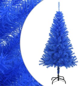 Albero di Natale Artificiale con Base Blu in PVC, 150 cm / Slim