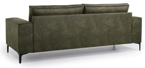 Divano in similpelle verde 224 cm Copenhagen - Scandic