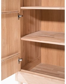 Armadio per bambini di colore naturale in rovere massiccio 100x190x55 cm Forrest – Vipack