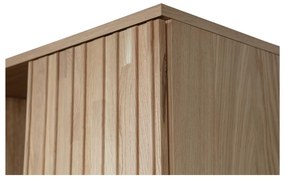 Armadio di colore naturale con effetto rovere 60x210x42 cm Gravure – WOOOD