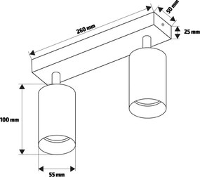 Brilagi - Faretti LED RGBW dimmerabili SELE DIAMANT 2xGU10/6,5W/230V Wi‑Fi bianco
