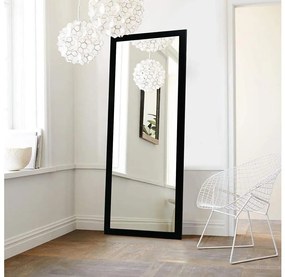 Specchio da parete CHEVAL 105x40 cm nero