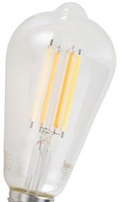 Lampadina LED dimmerabile E27 ST64 trasparente 7W 806lm 2700-6500K