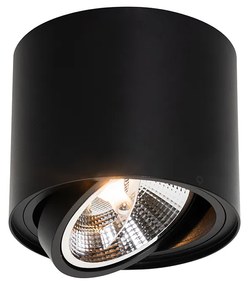 Faretto da soffitto moderno nero orientabile e inclinabile AR111 - Rondoo Up