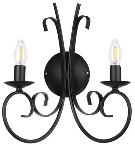 ONLI - Applique POMPEI 2xE14/6W/230V nero