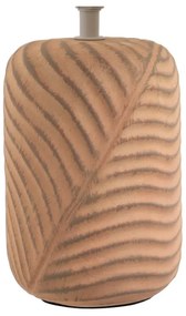 Lampada da tavolo color crema e mattone con paralume in tessuto (altezza 39 cm) - Casa Selección