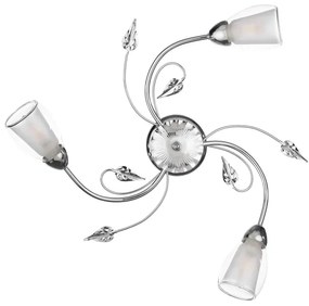 Plafoniera PLAFONIERA LILIANA 3 LUCI CROMO grigio3XE14