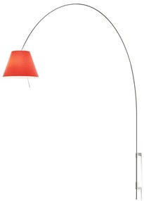 Lady Costanza Applique da Parete con Dimmer Rosso/Alu - Luceplan