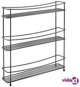 Metaltex Portaspezie a 3 Livelli Kumino Nero