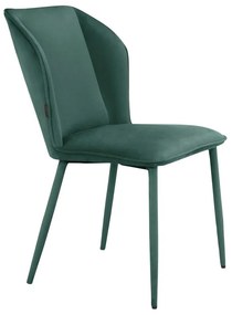 Set di sedie da pranzo in velluto verde 2 pz Wilma - Støraa
