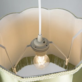 Set di 4 lampade a sospensione retrò verdi 45 cm - Granny