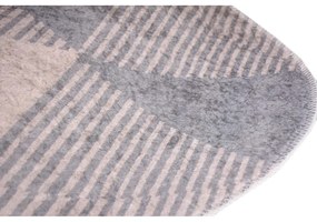 Tappeto lavabile grigio 80x120 cm Oval - Vitaus