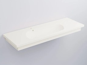 Cielo Enjoy Lavabo 140x48 Sospeso O Da Appoggio Con Piletta Click Clack In Ceramica talco