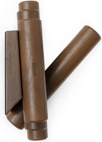 Attaccapanni da parete marrone scuro in pino massiccio 61 cm Picket – Umbra
