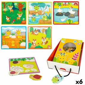 Puzzle per Bambini Lisciani Touch Screen 18 Pezzi 16 x 0,5 x 15 cm (6 Unità)