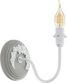 Eglo 33005 - Lampada da parete 1xE14/40W/230V bianca/grigia