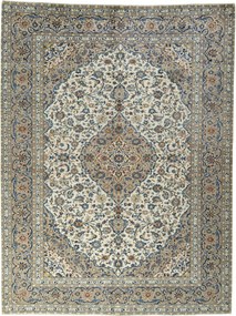Kashan Tappeto 290 x 390 Beige (Iran) Annodato A Mano
