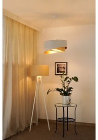 Brilagi - Lampadario LED a sospensione con filo LYRA 1xE27/15W/230V bianco/beige/oro