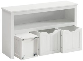 Mobile a ripiani SORELL bianco