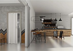 Porta a Soffietto da Interno 83x214 cm in PVC Dalia Bianca Pastello...