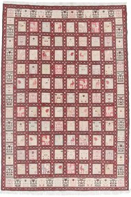 Kilim Tappeto 290x200 Beige (Iran) Annodato A Mano