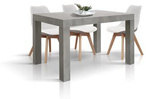 Tavolo BAROLO in legno nobilitato effetto cemento allungabile 120&#215;80 cm &#8211; 200&#215;80 cm