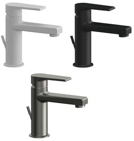 Miscelatore lavabo nero opaco Mariani serie Artic scarico incluso