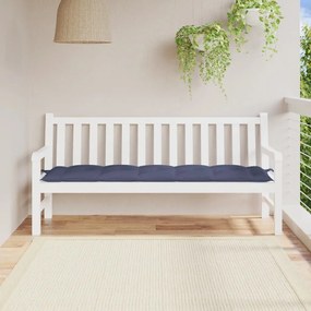 Cuscino Panca Giardino Blu Marino 180x50x7 Cm İn Tessuto Oxford /