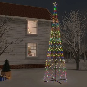 Albero Di Natale A Cono Colorato 3000 Led 230x800 Cm /
