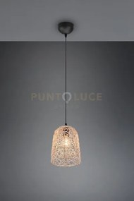 Lovis sospensione in rattan naturale d. 20cm
