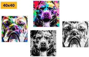 Set di quadri – Cani in stile pop art