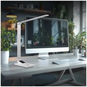 Lampada da tavolo LED dimmerabile USB 7W 230V 3000-5500K bianca