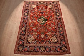 Kashan Tappeto 130x200 (Iran) Annodato A Mano