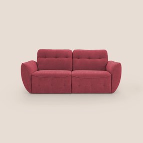 Cerbero divano 2 e 3 posti in morbido bouclé impermeabile T07 rosso