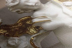 Quadro su tela – Statua di angelo che suona