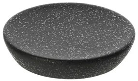 Portasapone da appoggio in ceramica nero con effetto glitter