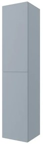 Colonna bagno sospesa 160 cm Melody azzurro polvere con ante reversibili