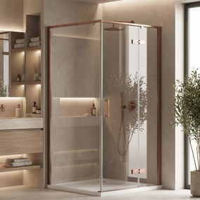 Cabina doccia Rea Bruno 90x90 Brush Copper