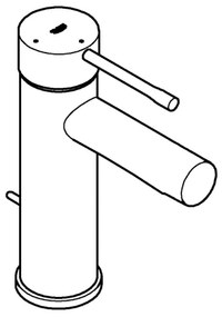 GROHE 23379001 - Miscelatore lavabo ESSENCE, misura S, cromo lucido